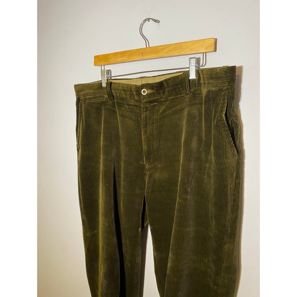 Brown‎ Polo Ralph Lauren Wide Wale Corduroy Heavyweight Pleated Pants 40x30 Mens